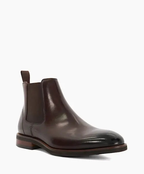 Maxton - Brown  Pull On Leather Boots