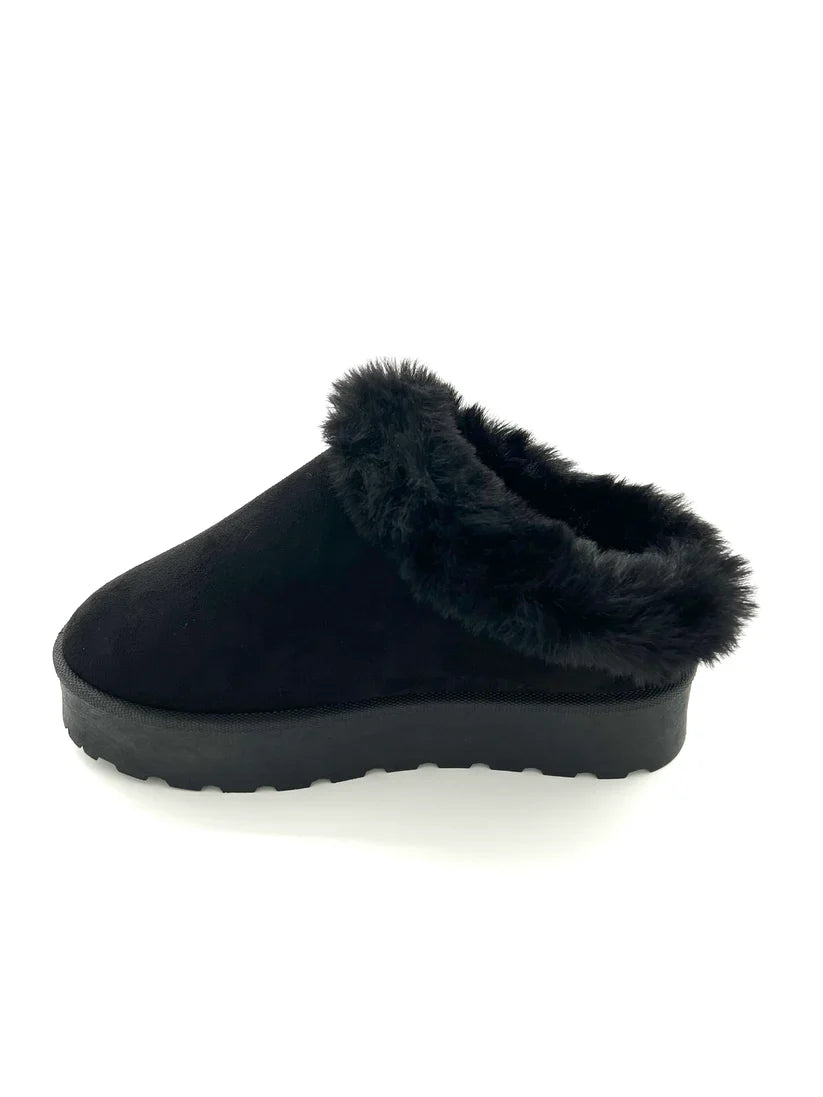 Women Shoes| Top Moda Women's Fluffy Slipper | Mini Platform Boots