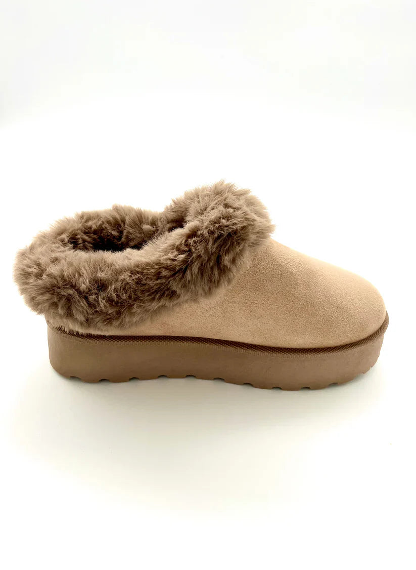 Women Shoes| Top Moda Women's Fluffy Slipper | Mini Platform Boots