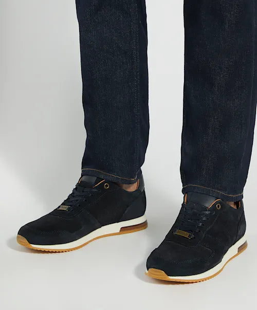 Trilogy - Navy  Lace-Up Runner Trainers