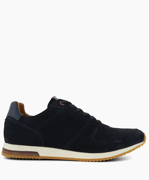 Trilogy - Navy  Lace-Up Runner Trainers